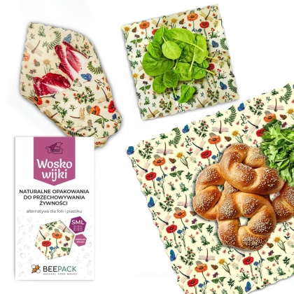 BeePack Zestaw Woskowijek S + M + L - ŁĄKA