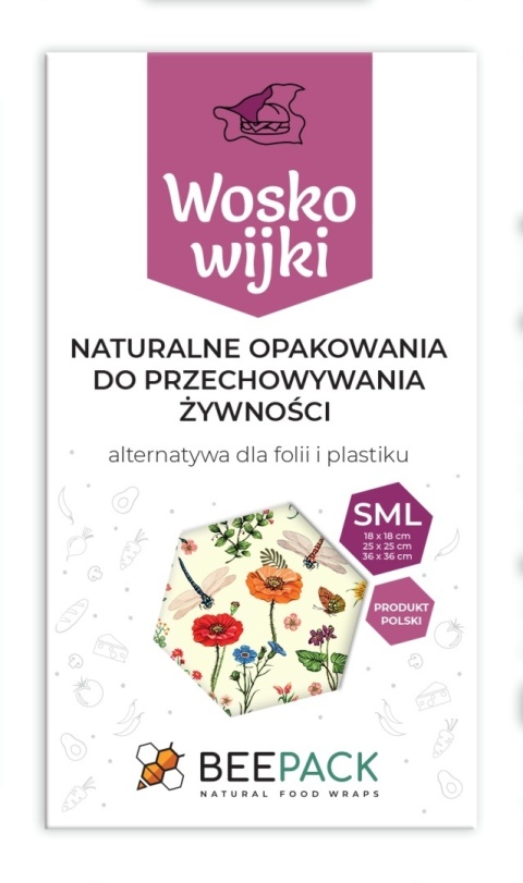 BeePack Zestaw Woskowijek S + M + L - ŁĄKA