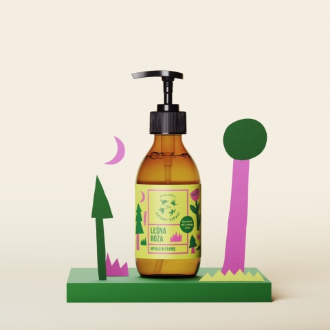 CZTERY SZPAKI Mydło w płynie Leśna Róża 300 ml
