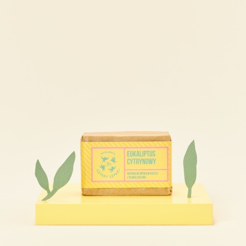 CZTERY SZPAKI Mydło w kostce Eukaliptus Cytrynowy 110 g