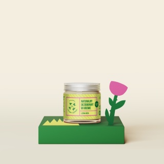 CZTERY SZPAKI Naturalny dezodorant w kremie Leśna Róża z dodatkiem sody 60 ml