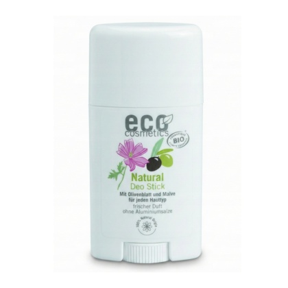 ECO COSMETICS Natural Dezodorant w sztyfcie Liść oliwny, malwa 50 ml