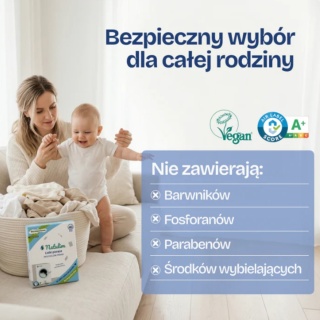 NATULIM Eko Listki do Prania Kwiatowe – 40 prań