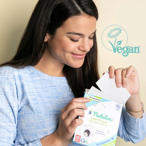 NATULIM Eko Listki do Prania Lawendowe – 40 prań