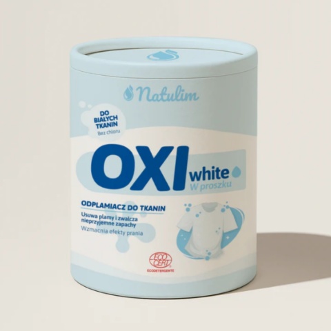 NATULIM Oxi White – ekologiczny odplamiacz w proszku do białych tkanin 500 g