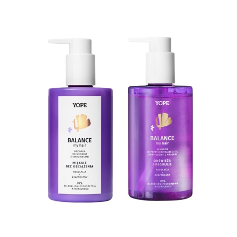 YOPE Zestaw Szampon + Odżywka BALANCE 2 x 300 ml