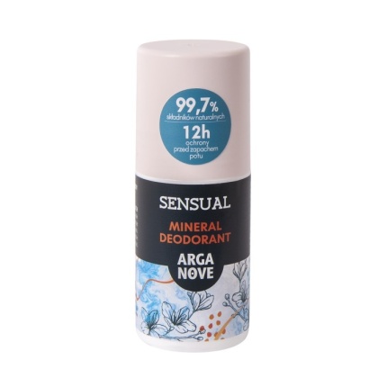 ARGANOVE Naturalny dezodorant mineralny Sensual z olejem arganowym roll-on 50 ml
