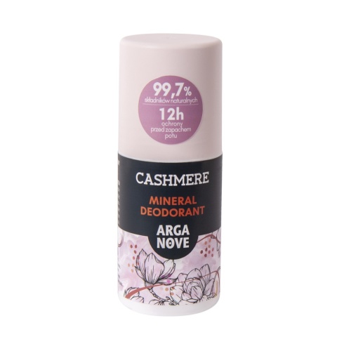 ARGANOVE Naturalny dezodorant mineralny Cashmere z olejem arganowym roll-on 50 ml