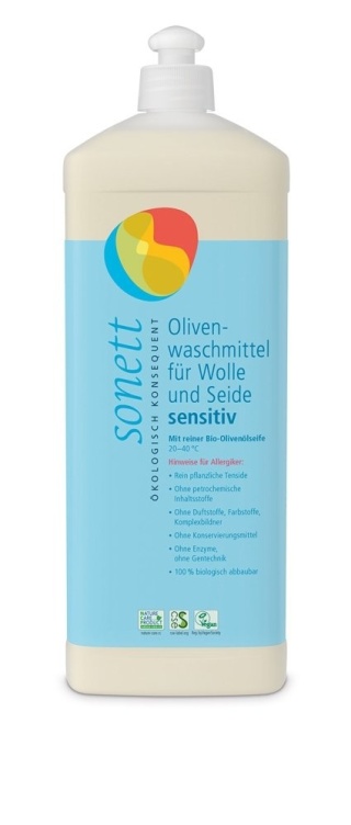 SONETT Ekologiczny Płyn do Prania Wełny i Jedwabiu SENSITIV – 1 L
