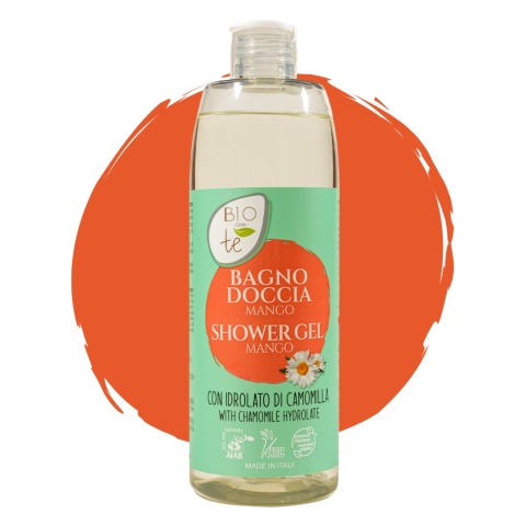 PIERPAOLI BIOCONTÈ Żel pod Prysznic MANGO z ekologicznym hydrolatem z rumianku 400 ml