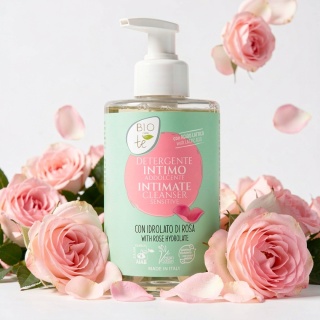 PIERPAOLI BIOCONTÈ Delikatny Płyn do Higieny Intymnej z Ekologicznym Hydrolatem Różanym – 300 ml