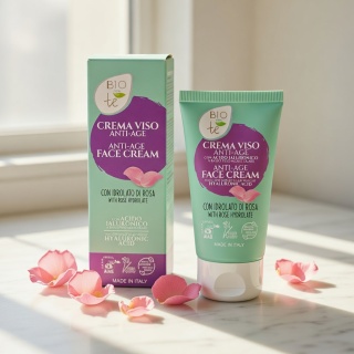 PIERPAOLI BIOCONTÈ Krem do twarzy Anti-Age z hydrolatem różanym i małocząsteczkowym kwasem hialuronowym – 50 ml