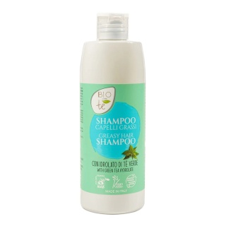 PIERPAOLI BIOCONTÈ Szampon do włosów tłustych z ekologicznym hydrolatem zielonej herbaty – 300 ml