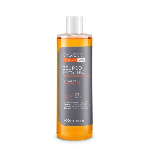 SYLVECO PURE LINE MEN Żel pod Prysznic 3w1 Energetyzująco-Łagodzący 400 ml