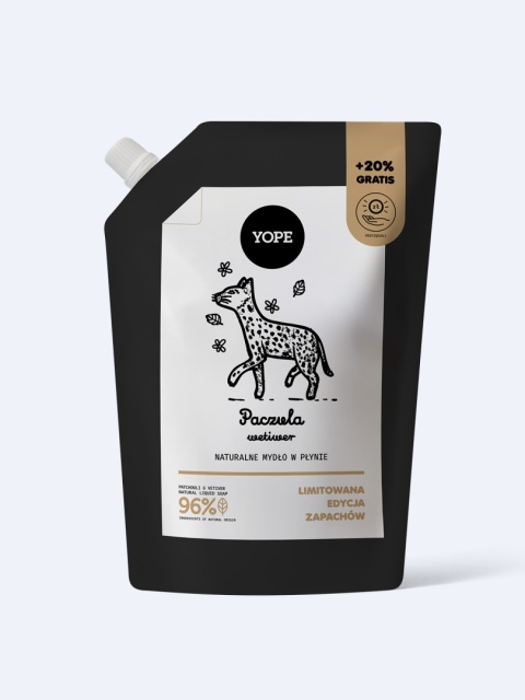 YOPE Refill Mydło Paczula & Wetiwer 600 ml