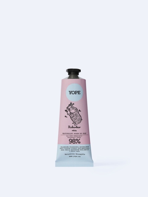 YOPE Krem do Rąk – Rabarbar i Róża 50 ml