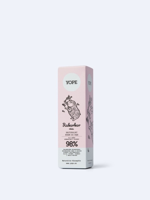 YOPE Krem do Rąk – Rabarbar i Róża 50 ml