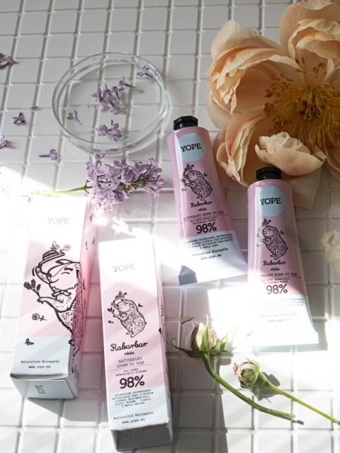 YOPE Krem do Rąk – Rabarbar i Róża 50 ml