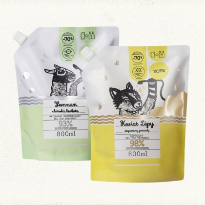 YOPE Zestaw Refill Żeli pod Prysznic: Kwiat Lipy + Yunnan 2×800 ml