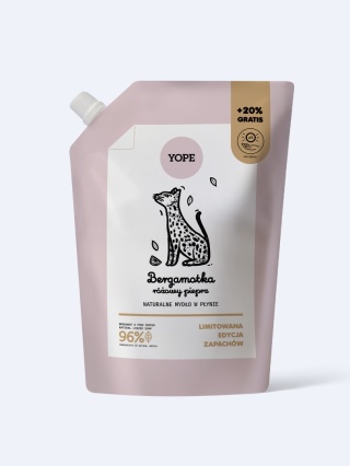 YOPE Refill Mydło Bergamotka & Różowy Pieprz 600 ml