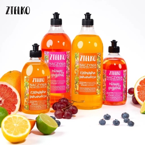 ZIELKO NACZYNIA Płyn do mycia Czerwona Pomarańcza 1000 ml