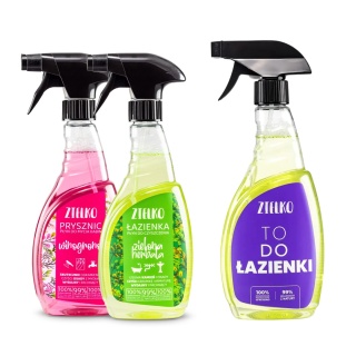 ZIELKO Zestaw do łazienki i prysznica (Winogrono, Zielona Herbata + limitowany To do Łazienki)