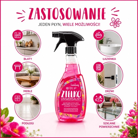 ZIELKO UNIWERSALNY Płyn do Czyszczenia Powierzchni Kwiatowy 500 ml