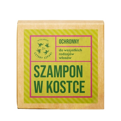 CZTERY SZPAKI Leśna Róża Ochronny Szampon w Kostce do Włosów Farbowanych 75 g