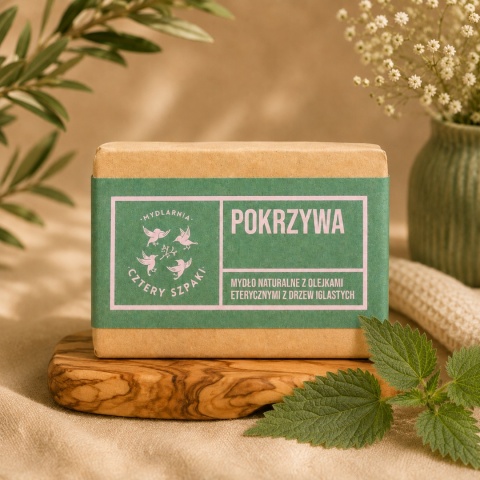CZTERY SZPAKI Naturalne Mydło w Kostce z Pokrzywą 110 g