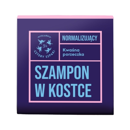 CZTERY SZPAKI Normalizujący Szampon w Kostce Kwaśna Porzeczka 75 g