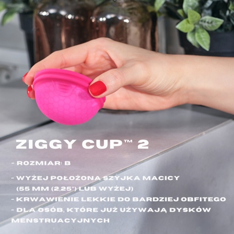 INTIMINA Ziggy Cup 2 Kubeczek Menstruacyjny Rozmiar B – 76 ml