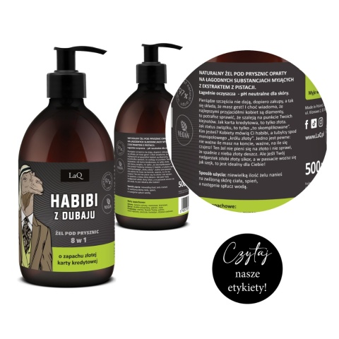 LAQ Męski Żel Pod Prysznic 8w1 Habibi z Dubaju 500 ml
