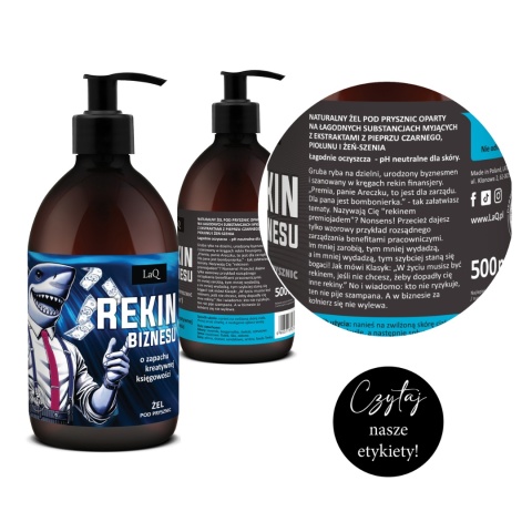 LAQ Męski Żel Pod Prysznic 8w1 Rekin Biznesu Premium 500 ml