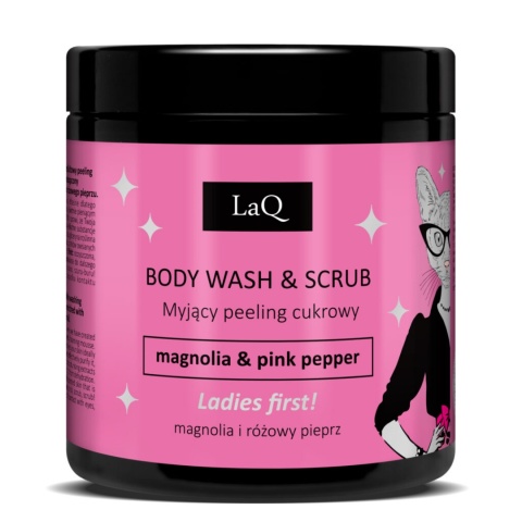 LAQ Myjący Peeling Cukrowy Magnolia i Różowy Pieprz 220 g