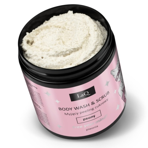 LAQ Myjący Peeling Cukrowy Piwonia 220 g