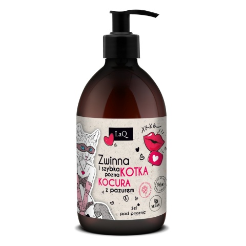 LAQ Żel Pod Prysznic Piwonia Zwinna i Szybka Kotka 500 ml
