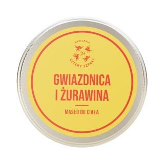 CZTERY SZPAKI Masło do Ciała Gwiazdnica i Żurawina 150 ml