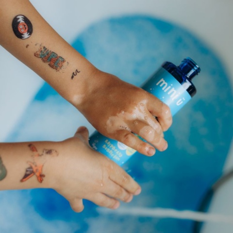 MINI U Naturalny Bąbelkowy Płyn do Kąpieli Guma Balonowa dla Dzieci i Niemowląt – 250 ml
