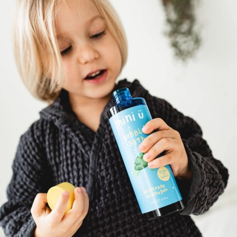 MINI U Naturalny Bąbelkowy Płyn do Kąpieli Guma Balonowa dla Dzieci i Niemowląt – 250 ml