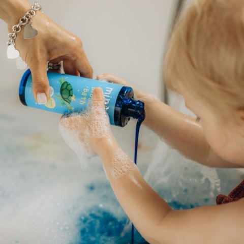 MINI U Naturalny Bąbelkowy Płyn do Kąpieli Guma Balonowa dla Dzieci i Niemowląt – 250 ml