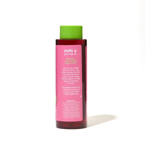MINI U Naturalny Bąbelkowy Płyn do Kąpieli Truskawka dla Dzieci i Niemowląt – 250 ml