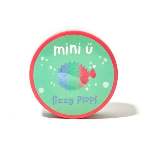 MINI U Fizzy Plops – Kolorowe Tabletki do Kąpieli dla Dzieci, 4 Kolory – 40 × 3 g