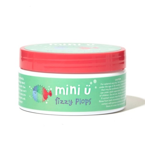 MINI U Fizzy Plops – Kolorowe Tabletki do Kąpieli dla Dzieci, 4 Kolory – 40 × 3 g