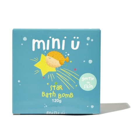 MINI U Gwiazdka – Musująca Kula do Kąpieli dla Dzieci – 120 g
