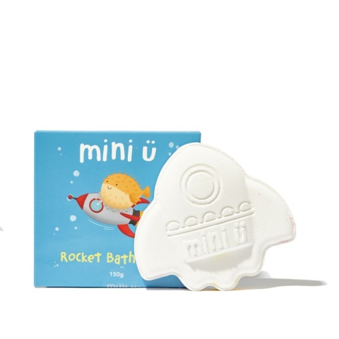 MINI U Rakieta – Musująca Kula do Kąpieli dla Dzieci – 150 g