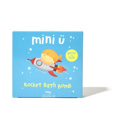 MINI U Rakieta – Musująca Kula do Kąpieli dla Dzieci – 150 g