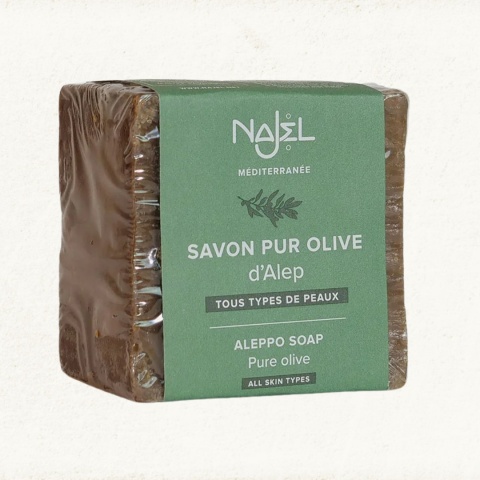 NAJEL Mydło z Aleppo, 100% oliwkowe, 200 g