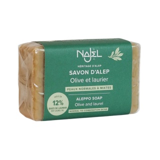 NAJEL Mydło z Aleppo 12% Oleju Laurowego, 88% Oliwy z Oliwek 100 g