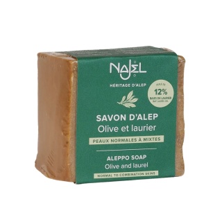 NAJEL Mydło z Aleppo 12% Oleju Laurowego, 88% Oliwy z Oliwek 200 g