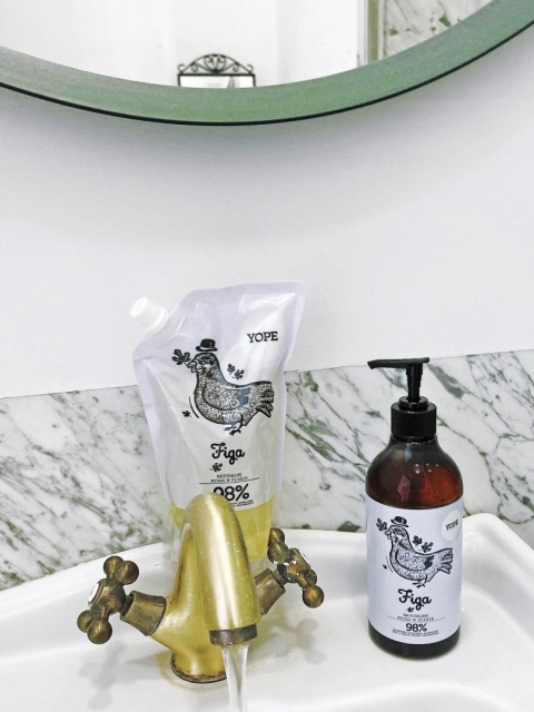 YOPE Figa – Zestaw Mydło w Płynie + Refill / 2 × 500 ml